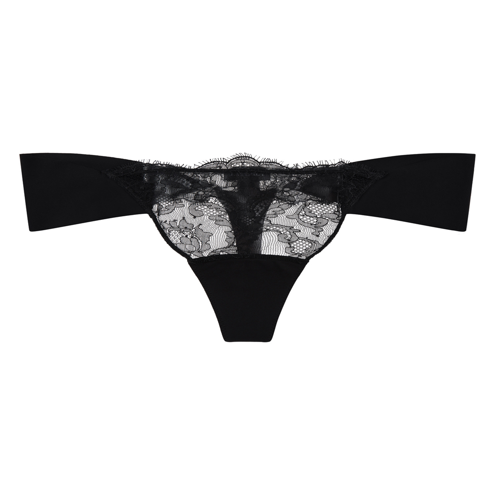 Shape-Allure Lycra Thong with Chantilly lace