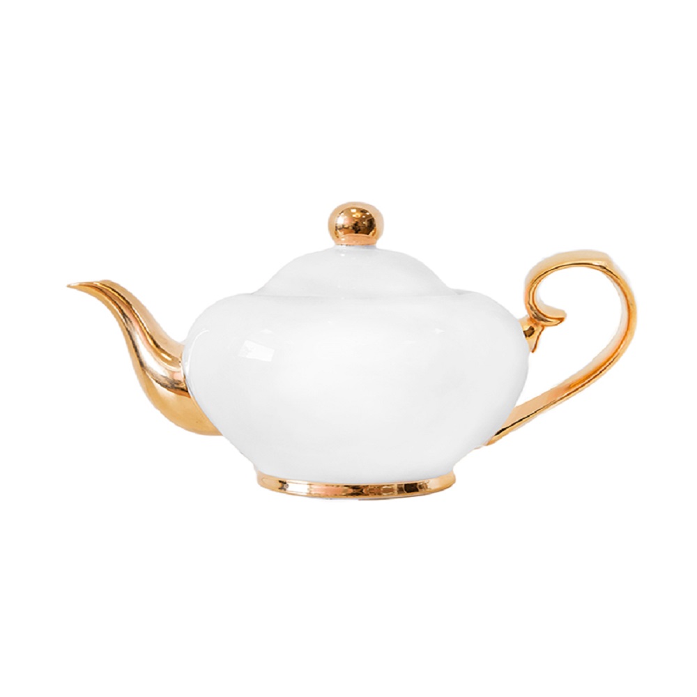 Cristina Re Signature Small Luxury Tea Pot Ivory & Gold