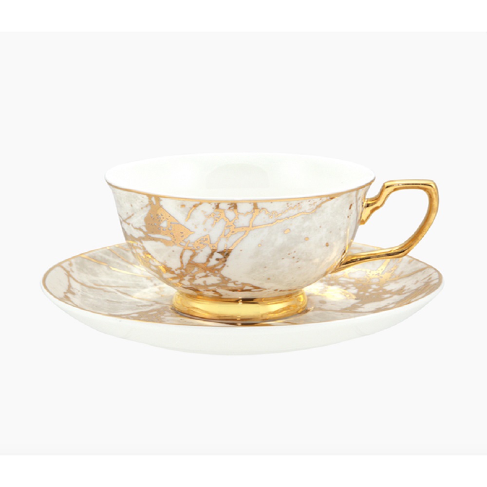 Cristina Re Limited Edition Collection 'Crystalline' Celestite Teacup White & Gold