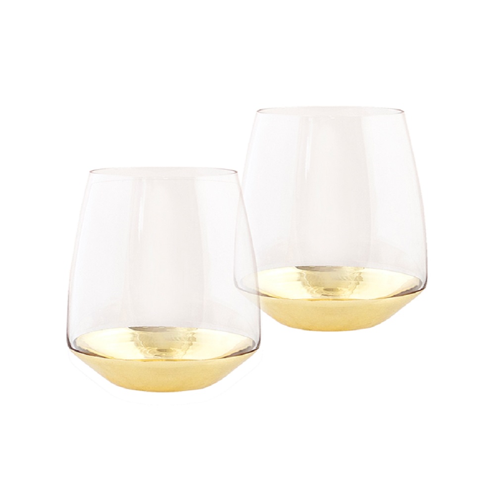 Cristina Re Estelle Tumblers Set of 2 Clear Crystal