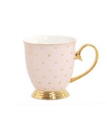 Cristina Re Signature High Tea Collection Mug Polka Blush & Gold