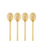 Cristina Re Modern Spoon Set of 4 24 Carat Gold Plated