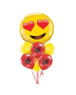 Giant Smiley I Love You Balloon Bouquet