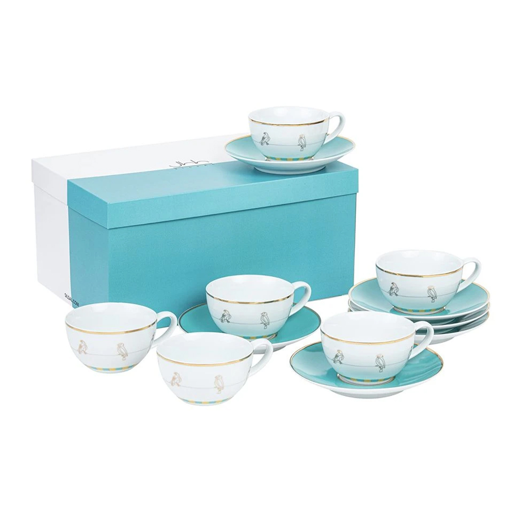 Silsal Sarb Porcelain Tea Cup - Set of 6