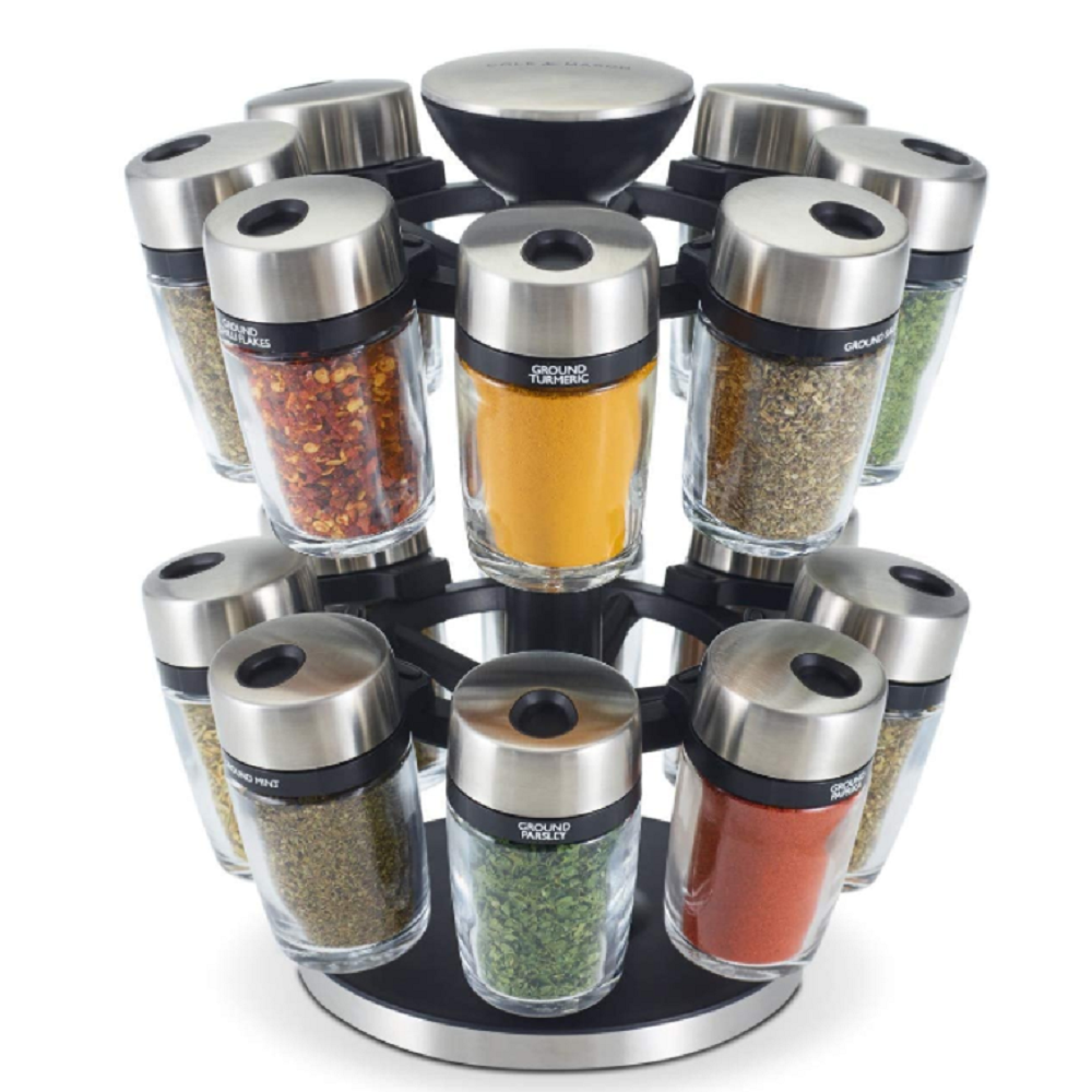 Cole and Mason Herb and Spice Carousel 16 Jars